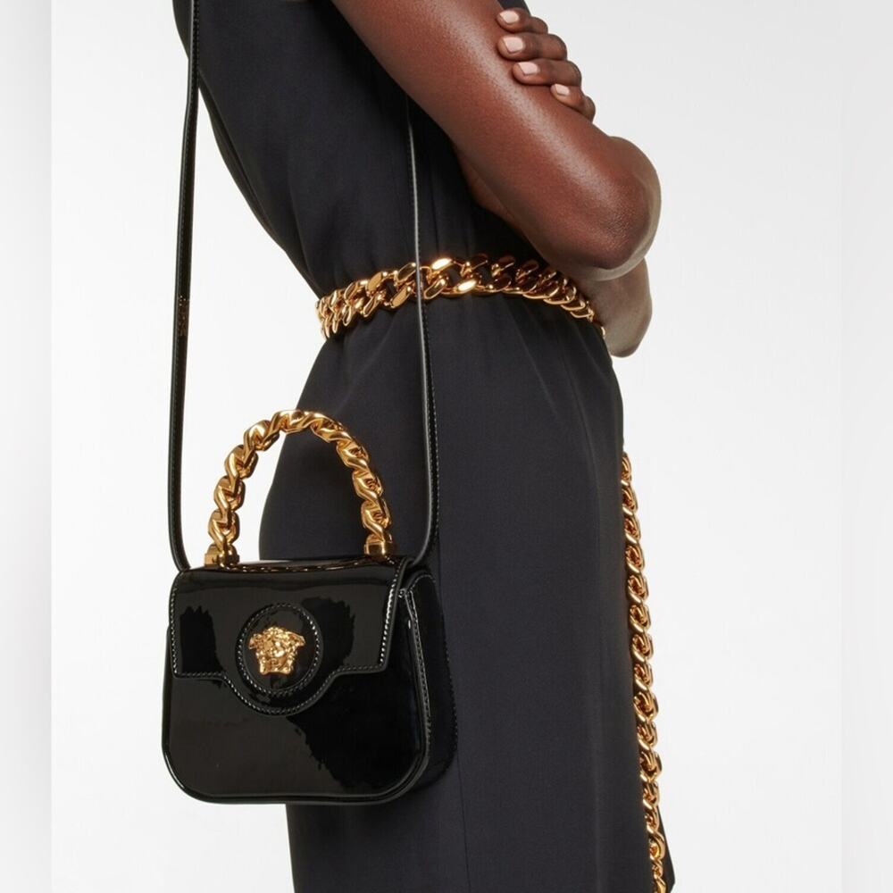Versace La Medusa Mini Leather Tote NWT - Picture 6 of 6